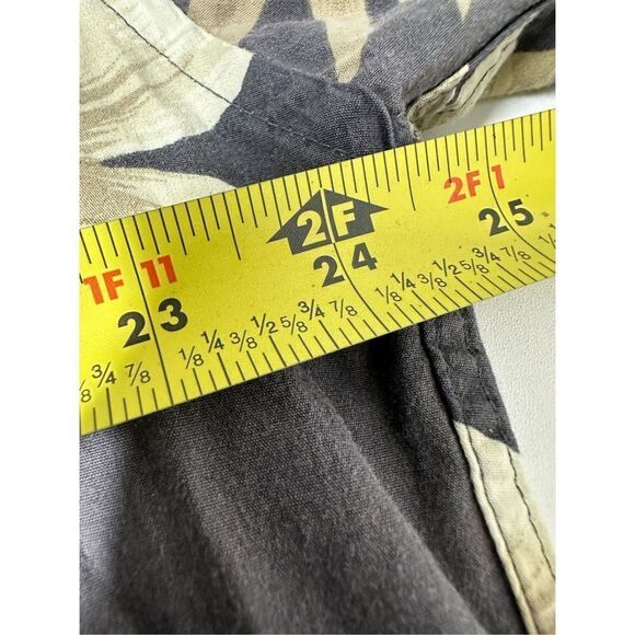 Pierre Cardin Hawaiian Shirt With Pocket Brown Size L Floral  See description - Picture 8 of 10